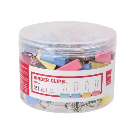 Deli Colorful Binder Clip 8551A 51mm - Paper & Document Organisation - Image 2