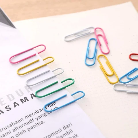 33mm X 100pcs Colored Clip For Paper - Desk & Office Supplies - Image 2