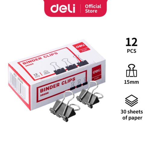 Binder Clip 25mm - 12Pcs - Paper & Document Organisation