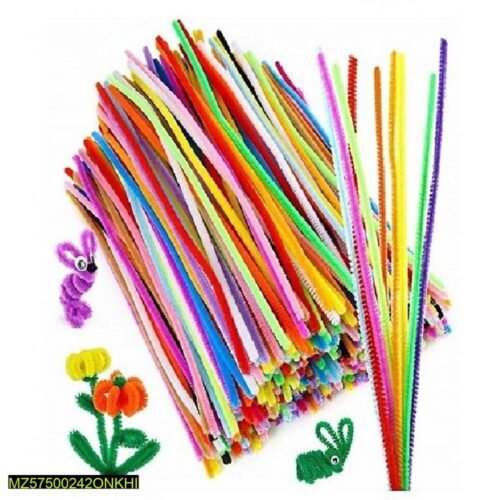 50 Pcs Assorted Color Pipe Cleaners for Kids Craft - Creative Craft Activities