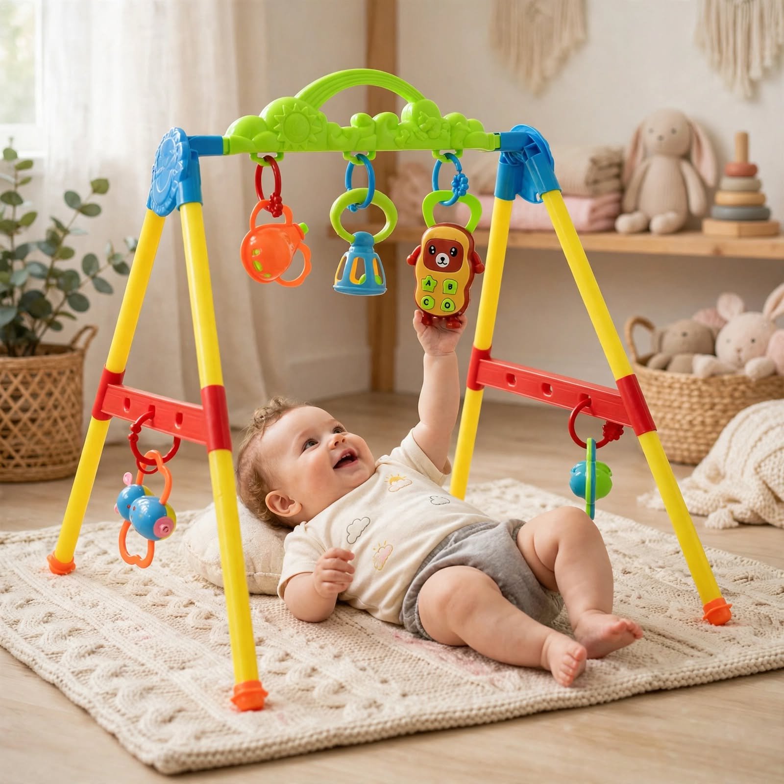 Baby Activity Play Gym with Lights and Sounds