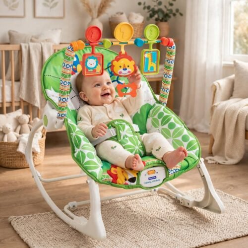 Fitch Baby Infant-to-Toddler Bouncer Rocker – Green