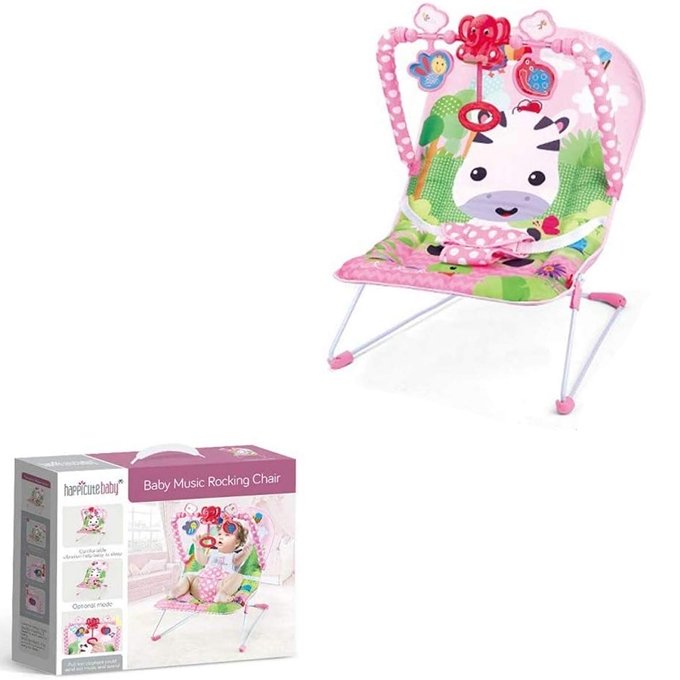 Happicutebaby Musical Baby Rocking Chair – Pink - Image 4