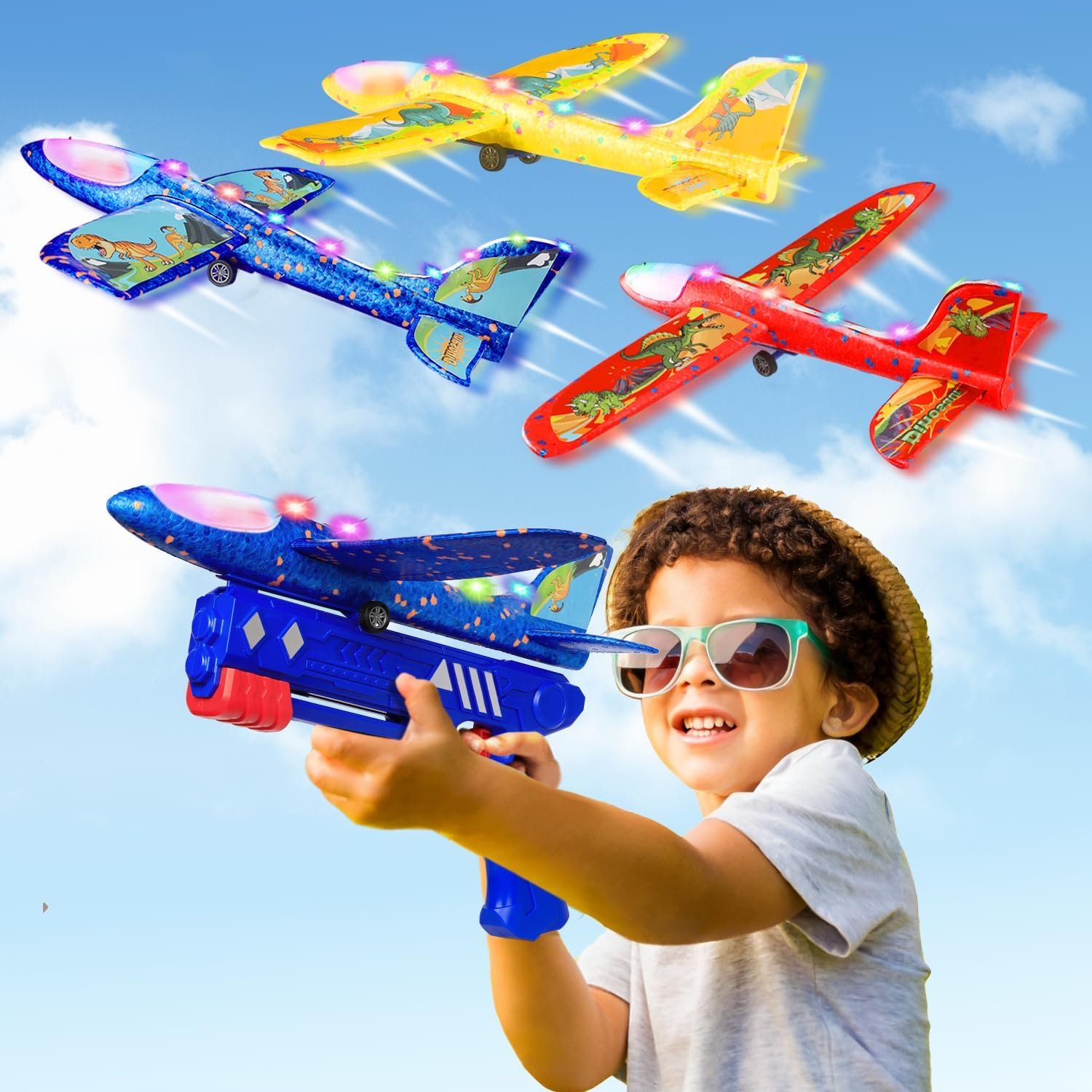 Catapult Airplane Launching Glider Toy - Outdoor Flying Toy - Image 2