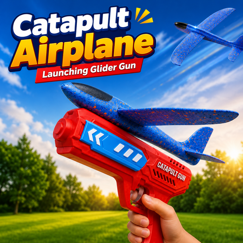 Catapult Airplane Launching Glider Toy - Outdoor Flying Toy