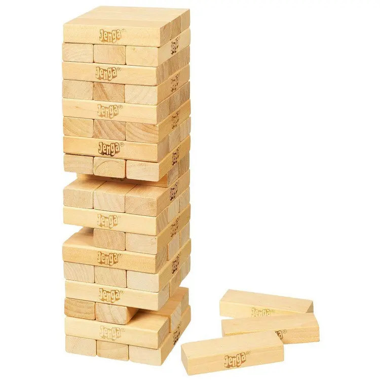 Hasbro Jenga Classic Wooden Stacking Game – 54 Blocks - Image 2