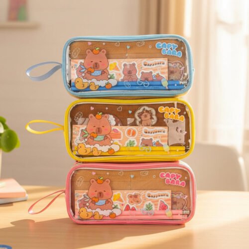 Cute Animal Pencil Pouch — School Stationery Storage