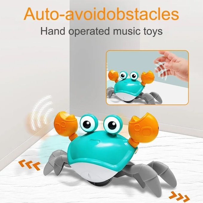 Dancing Crab Crawling Toy with Music – Multicolour - Image 4