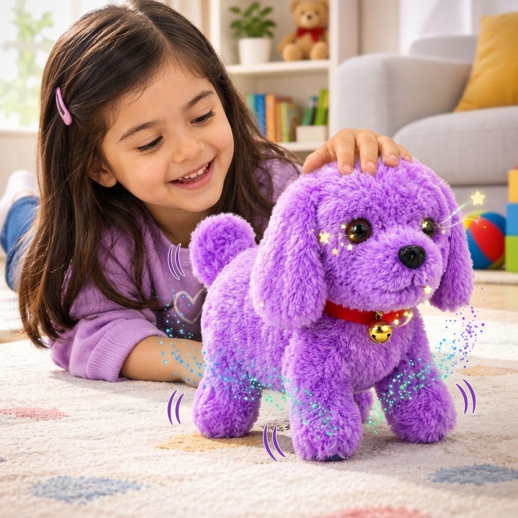 Dancing Puppy Plush Toy – Multicolour