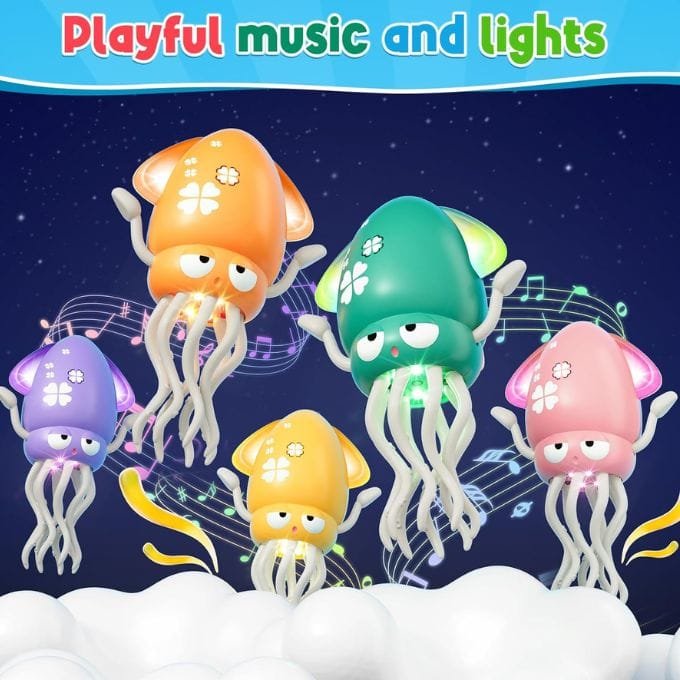 Dancing Squid Toy with Lights & Music – Rechargeable - Image 3