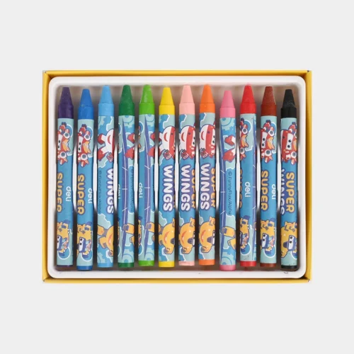 Deli Super Wings Wax Crayons - Colouring & Drawing
