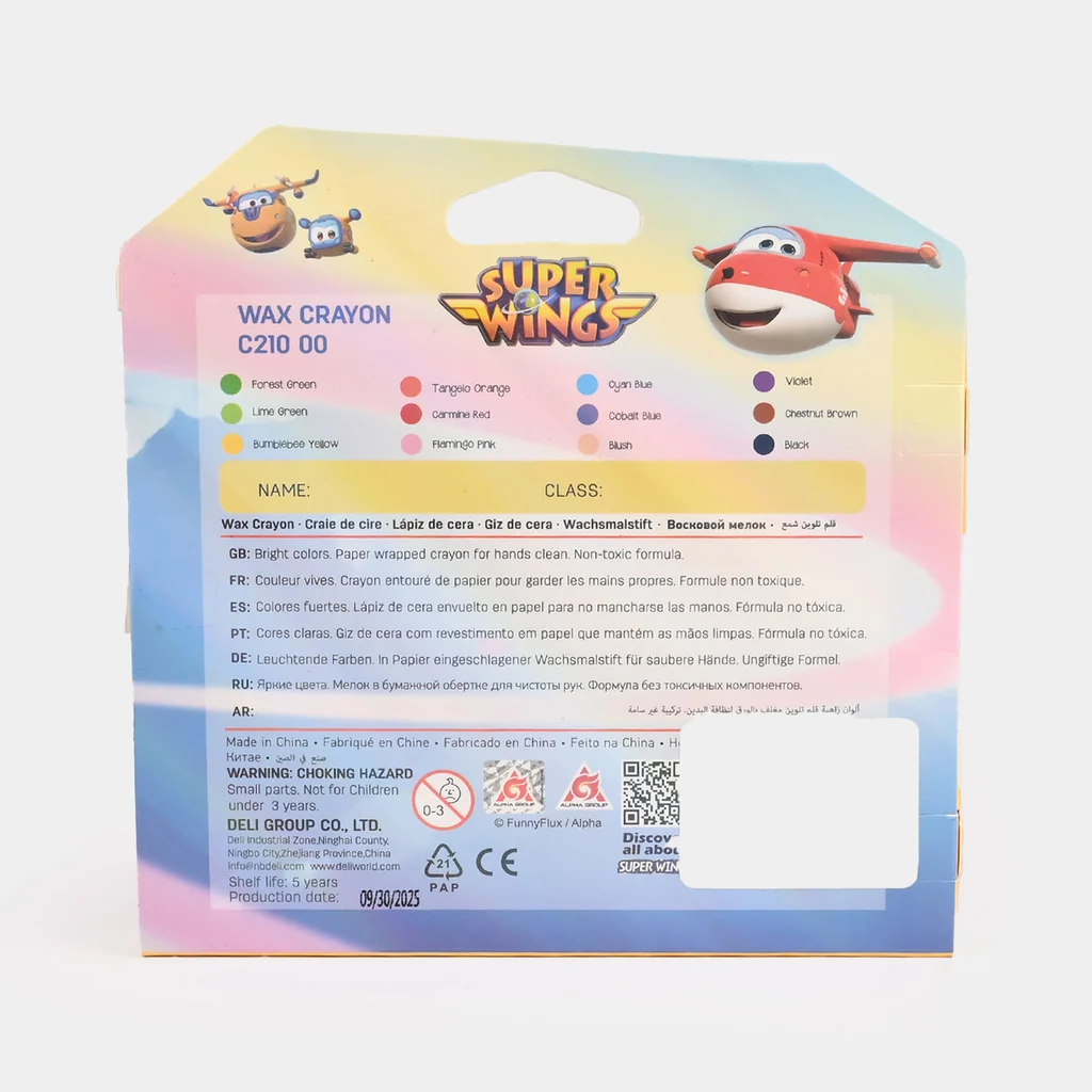 Deli Super Wings Wax Crayons - Colouring & Drawing - Image 3