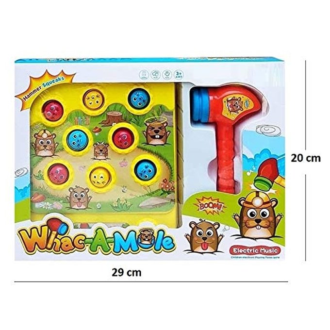 Electronic Whack-a-Mole Game with Hammer & Music - Image 3
