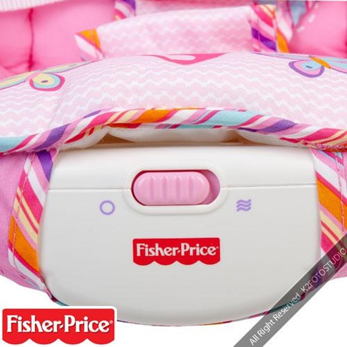Baby Bouncer Rocker with Vibration – Pink - Image 4