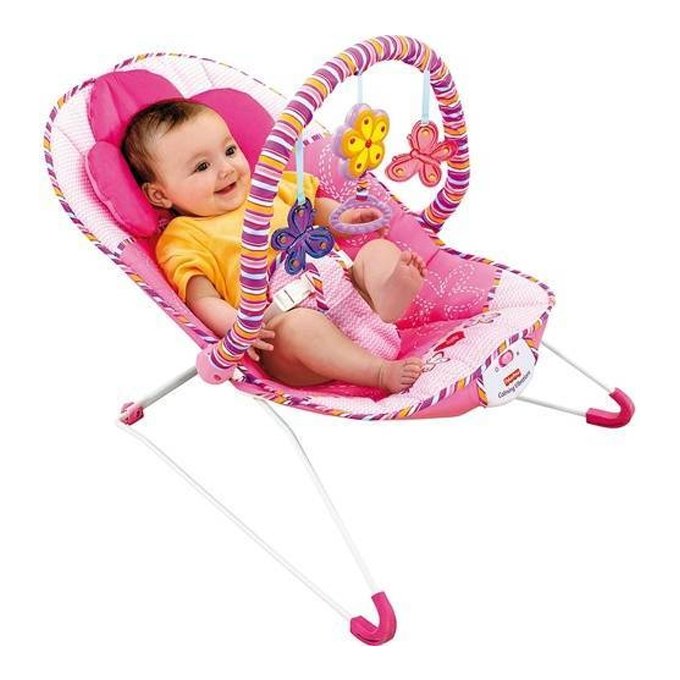 Baby Bouncer Rocker with Vibration – Pink - Image 2