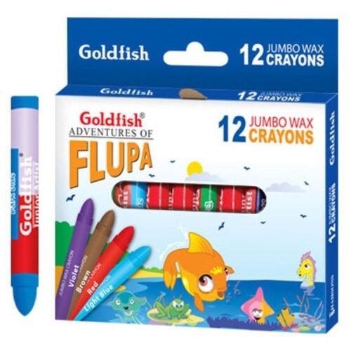 Goldfish Crayon Colors Jumbo Wax Set Of 12 - Colouring & Drawing