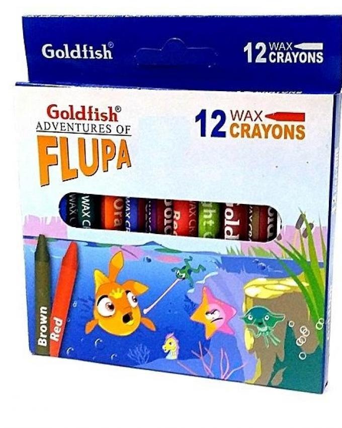 Goldfish Crayon Colors Jumbo Wax Set Of 12 - Colouring & Drawing - Image 2