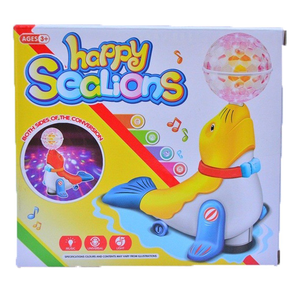Happy Sea Lion Toy with Flashing Lights & Music - Image 2
