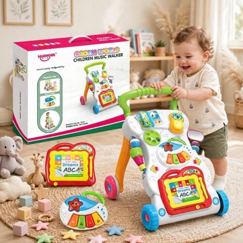 Huanger Musical Baby Activity Walker - Push-Along Play
