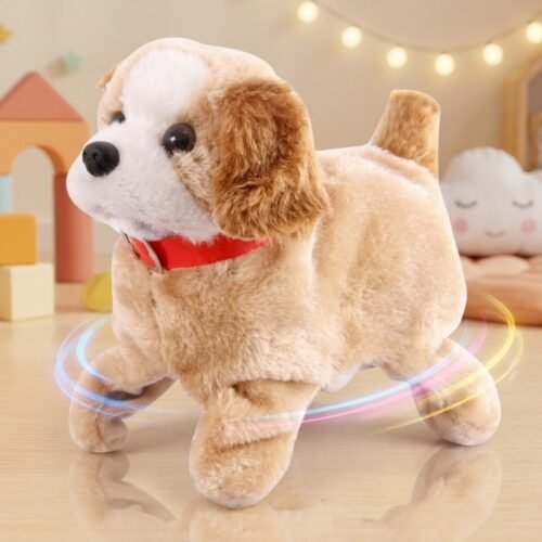 Jumping Plush Puppy Toy with Sound