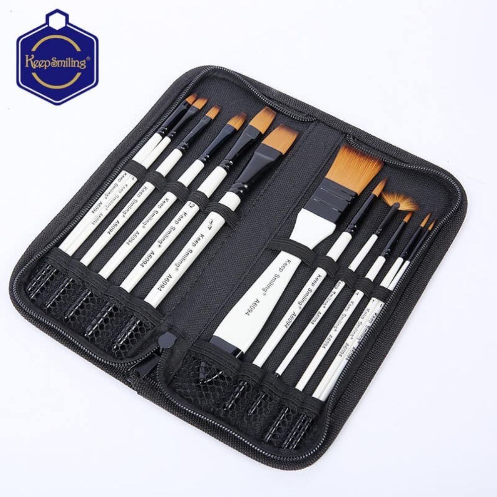 Keep Smiling Artist Value Paint Brush Set of 12 Pcs - Painting & Washes - Image 2