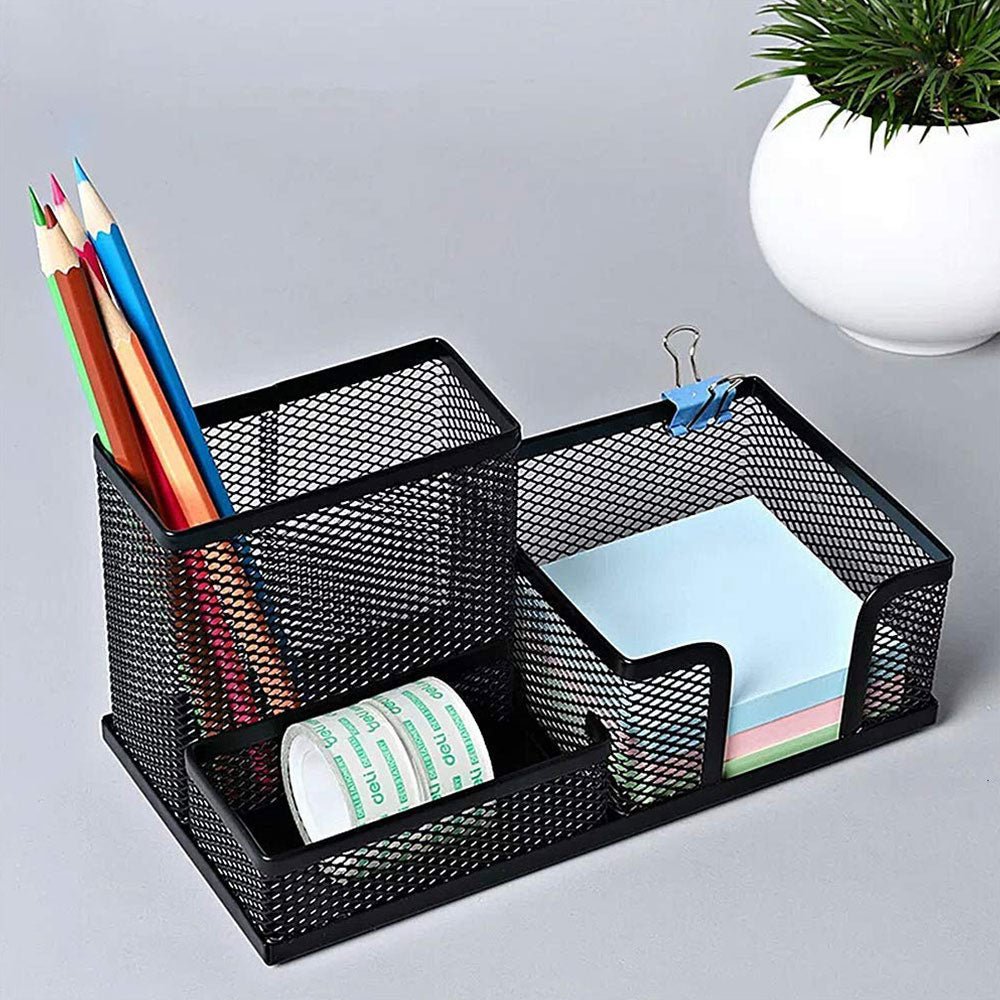 Multi-Functional Mesh Wire Organizer - Desktop Pencil Storage