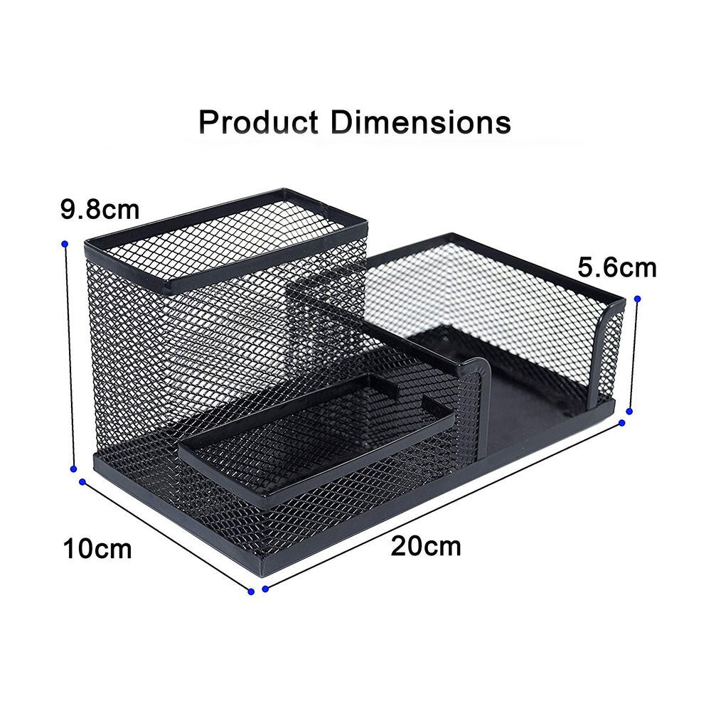 Multi-Functional Mesh Wire Organizer - Desktop Pencil Storage - Image 2