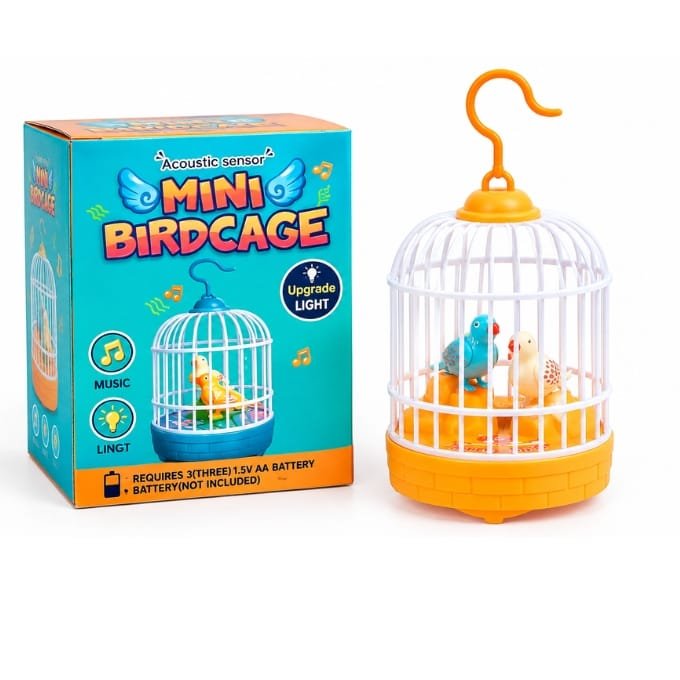 Mini Bird Cage Toy with Lights & Music - Image 4