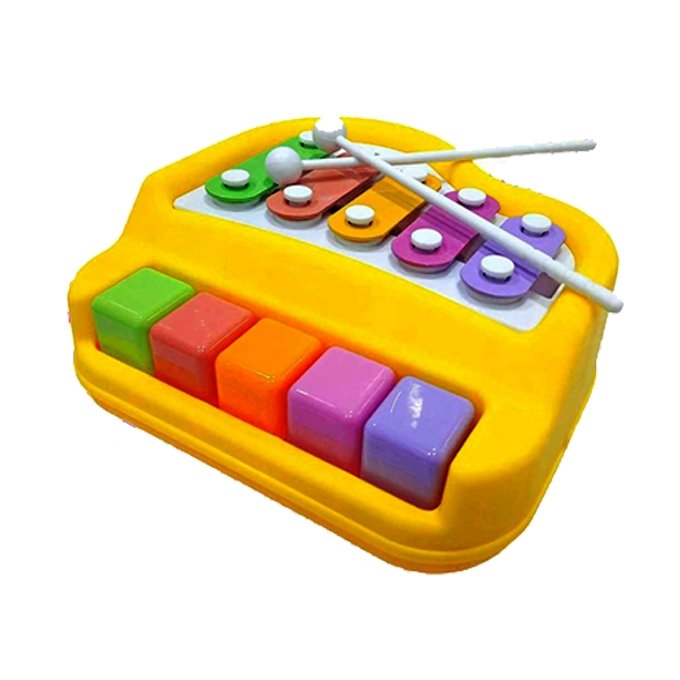 Music Zone 5-Key Xylophone & Piano Toy - Image 3