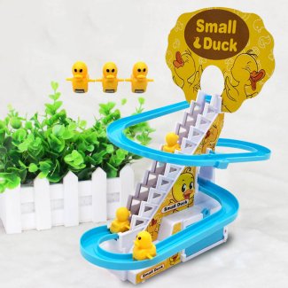 Musical Duck Track Toy with 3 Ducks, Automatic Climbing Stairs - Image 3