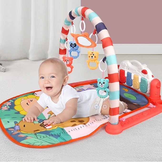 Harmonium Baby Piano Play Gym and Activity Mat – Pink - Image 5