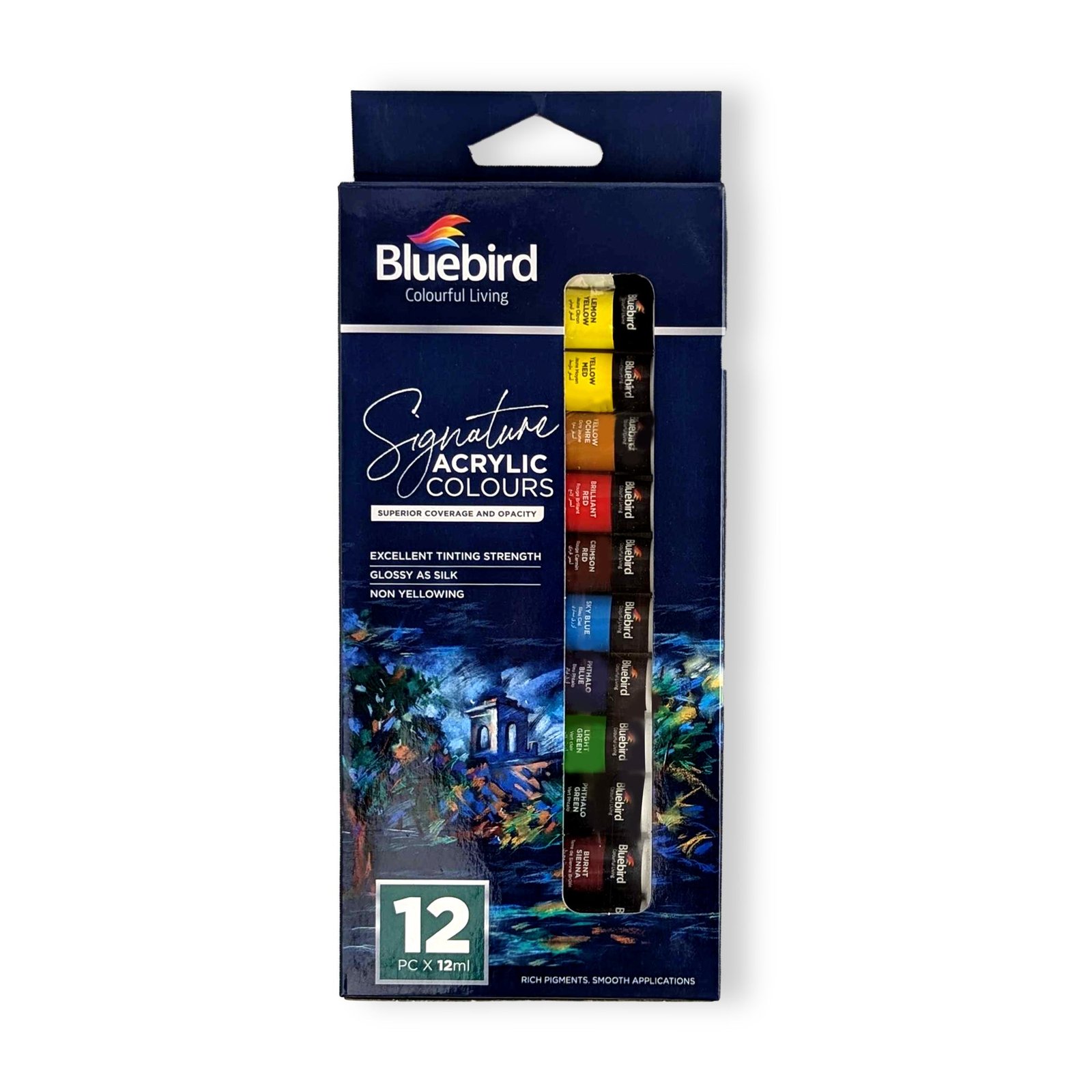 Signature Acrylic Paint - Set of 12 x 12ml Tubes - Art & Painting Projects - Image 2