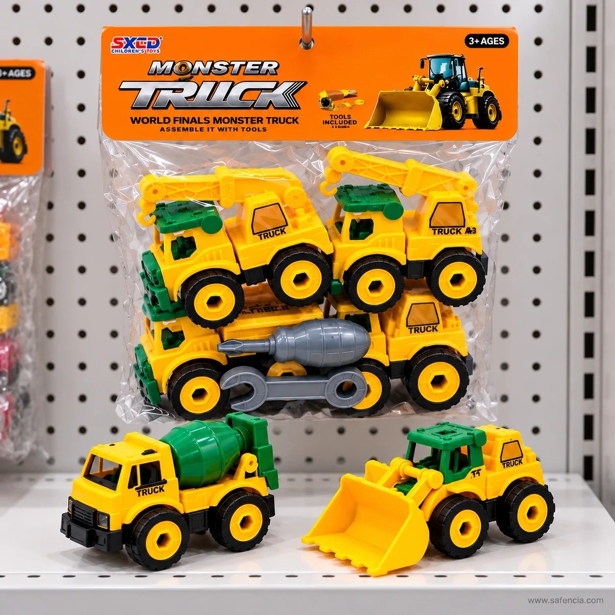 Take-Apart Construction Truck Set – 4 Vehicles with Tools - Image 4