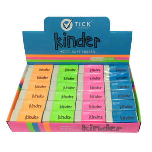 Tick Eraser Box 003 - Pencil Work & School Supplies