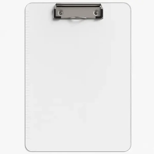 Clip Board Transparent with Crystal - Writing & Document Support (Copy)