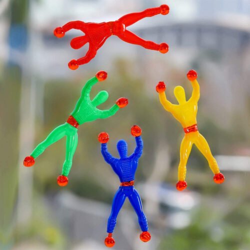 20 Pcs Sticky Wall Climbing Flip Rolling Spider-Man Toy - Climbing & Tumbling Play