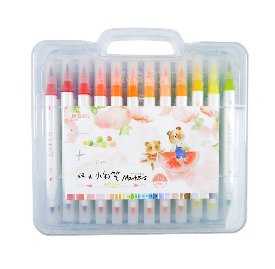 M&G ACP901F4 Washable Dual Tip 36 Colour Markers - Colouring & Drawing