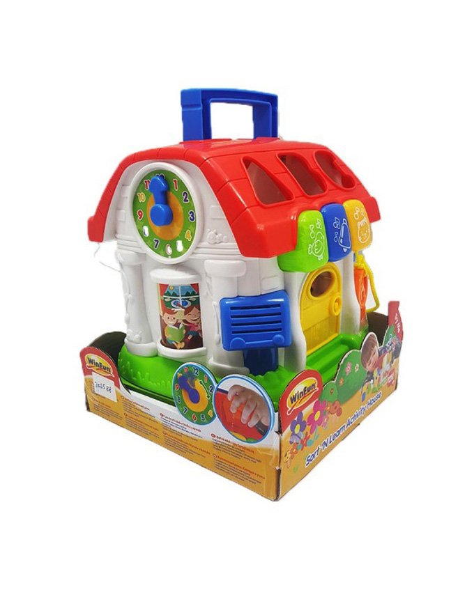 Winfun Sort ’N Learn Activity House with Light & Sound – 772 - Image 3