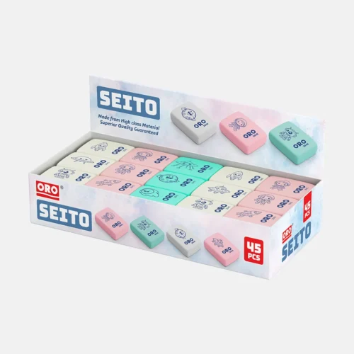 ORO Seito Eraser 2045 Pack Of 45 Pcs - Pencil Work & School Supplies