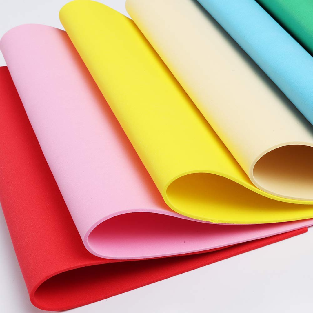 Plain Foam Sheets Pack DIY 10 Pcs EVA - Cut-and-Create Craft Projects