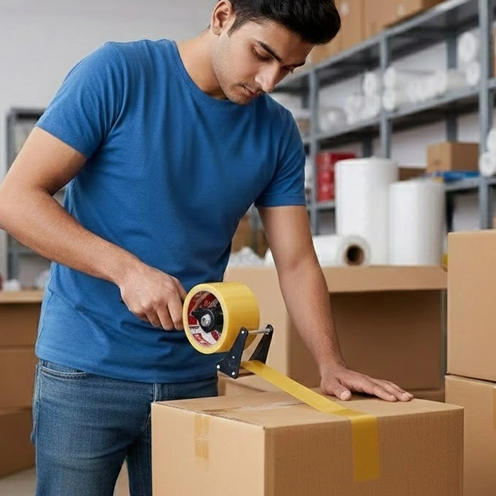 Brown Packing Tape 3 Inch 60 Gaz - 550 Total Yards - Image 2
