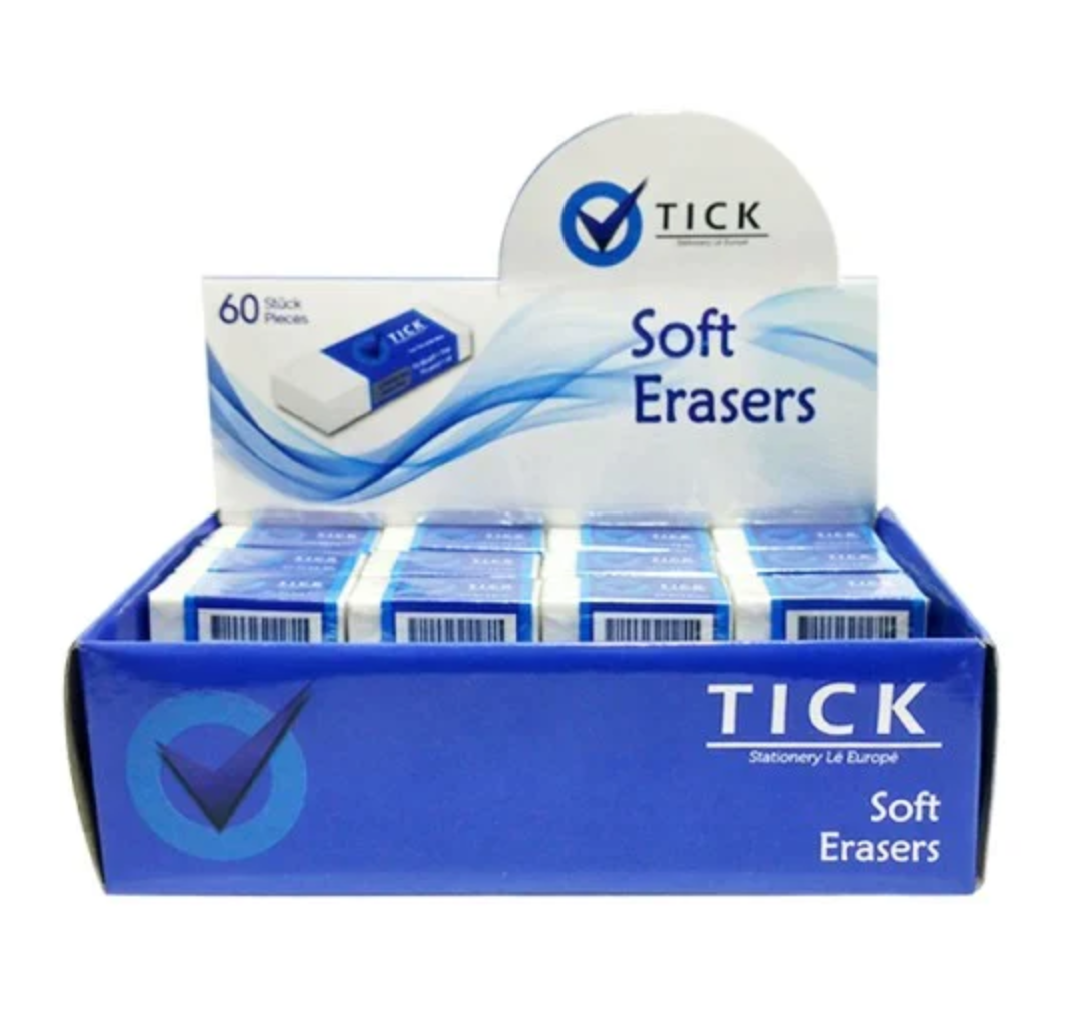 Tick Eraser 001 - Pencil Work & School Supplies